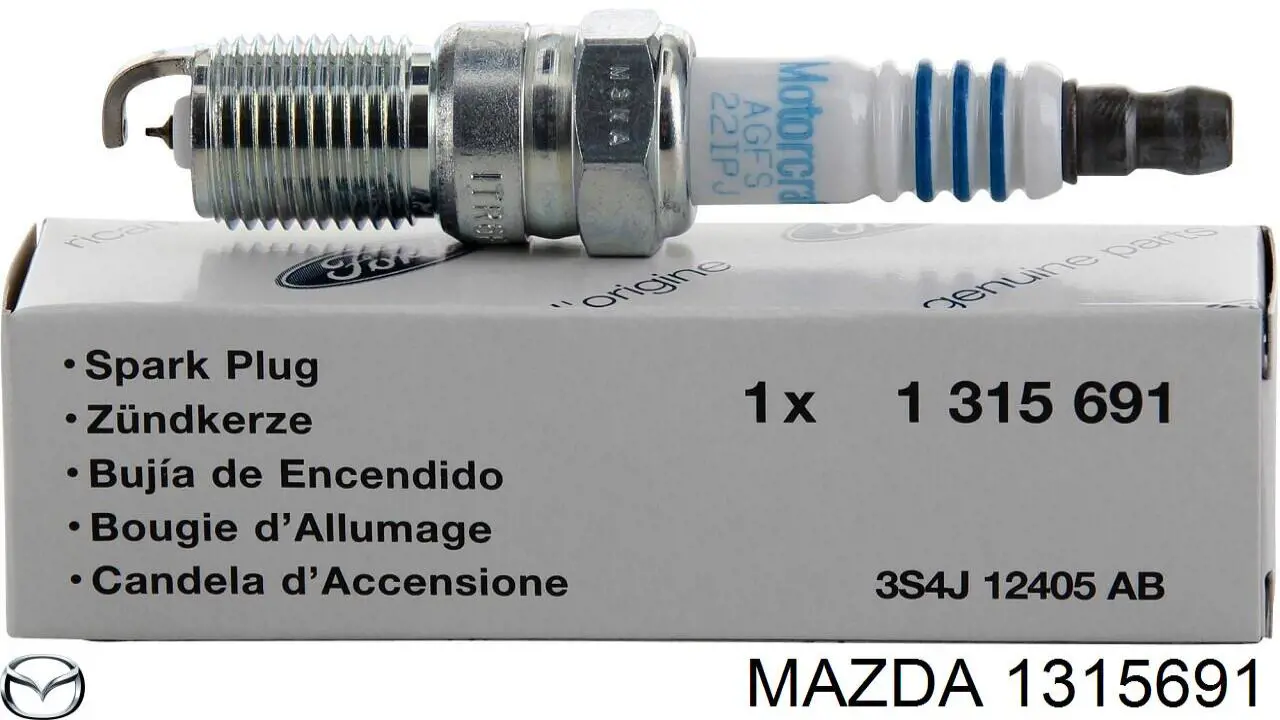 Свічки запалювання 1315691 Mazda