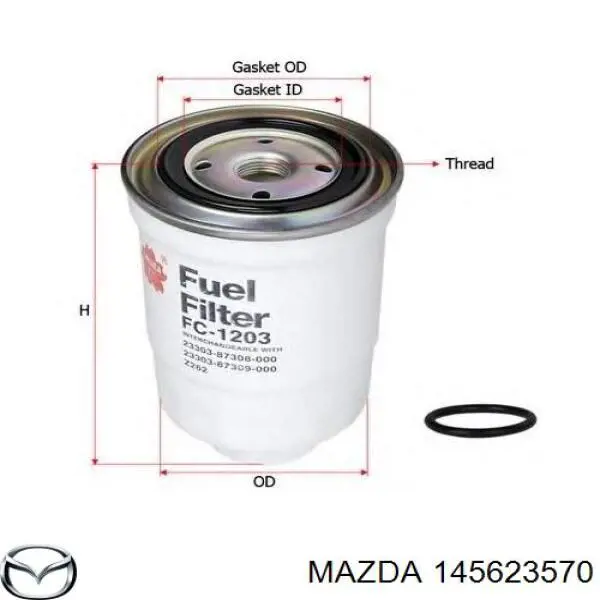 145623570 Mazda фільтр паливний