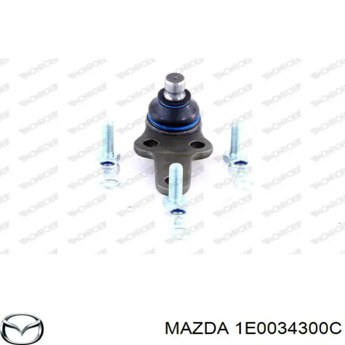 Важіль передньої підвіски нижній, правий 1E0034300C Mazda