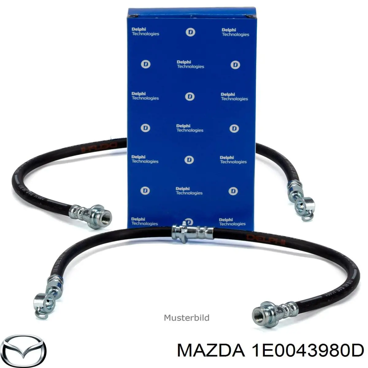 1E0043980D Mazda шланг гальмівний задній