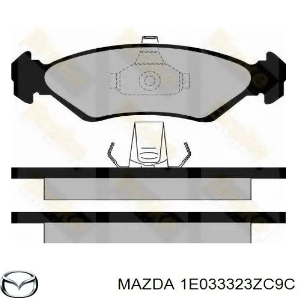 1E033323ZC9C Mazda колодки гальмівні передні, дискові