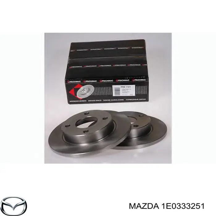 Диск гальмівний передній 1E0333251 Mazda