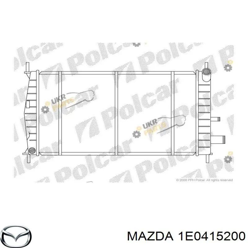 Радіатор охолодження двигуна 1E0415200 Mazda