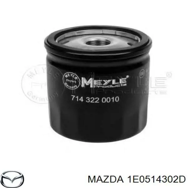 Масляний фільтр двигуна Mazda 1E0514302D ціна, від 4.55 USD