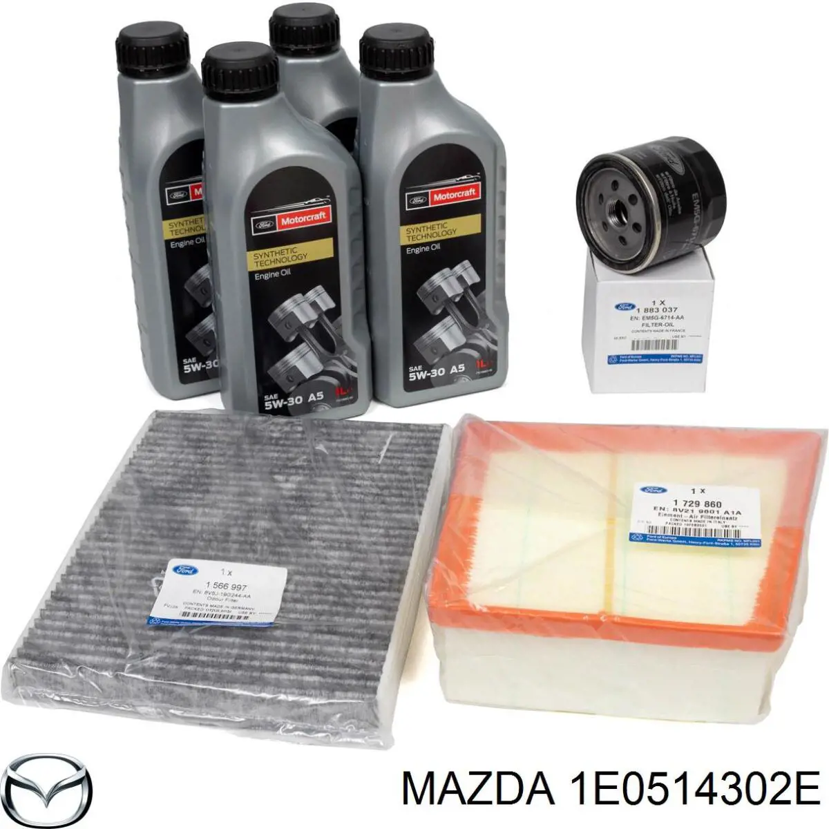 1E0514302E Mazda фільтр масляний
