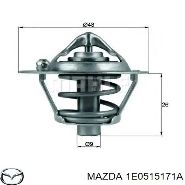 1E0515171A Mazda термостат