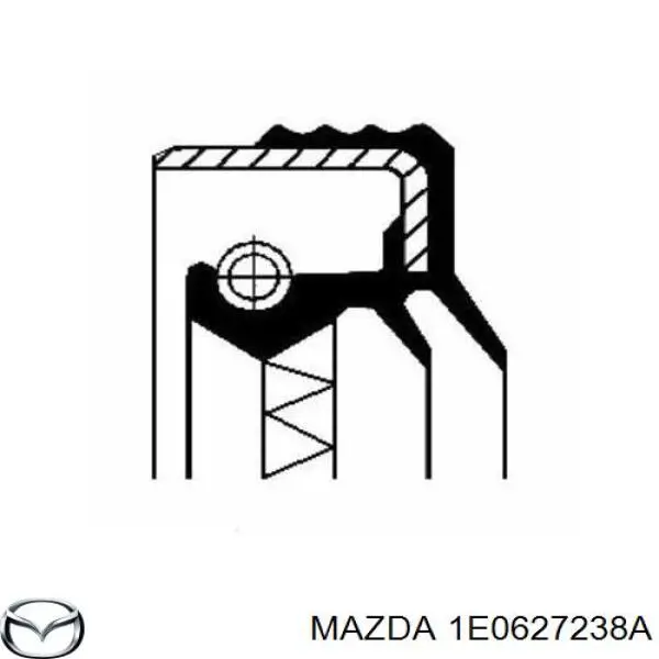 1E0627238A Mazda сальник піввісі переднього моста
