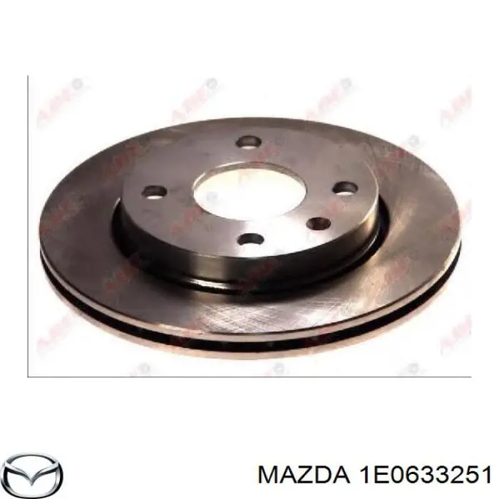 Диск гальмівний передній 1E0633251 Mazda