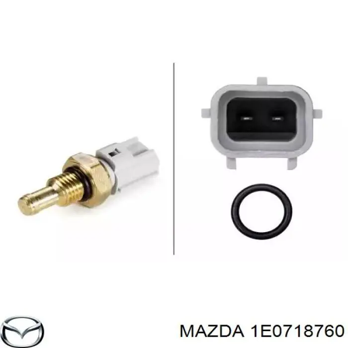 1E0718760 Mazda датчик температури охолоджуючої рідини
