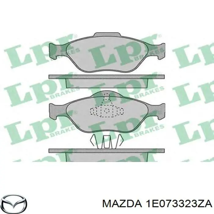 Купити 1E073323ZA Mazda Колодки гальмівні передні, дискові