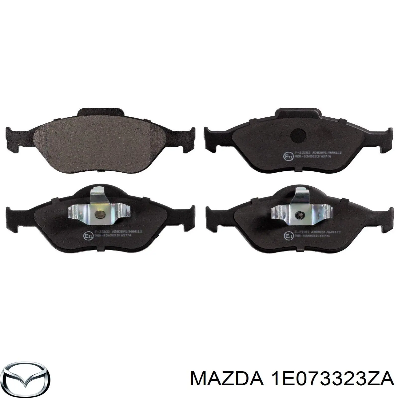 Гальмівні колодки Mazda 1E073323ZA ціна, від 16.93 USD