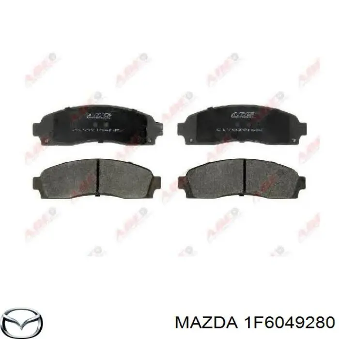 Колодки гальмівні передні, дискові 1F6049280 Mazda