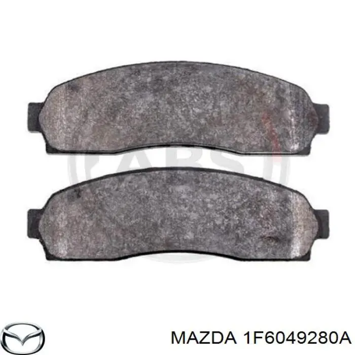 Колодки гальмівні передні, дискові 1F6049280A Mazda