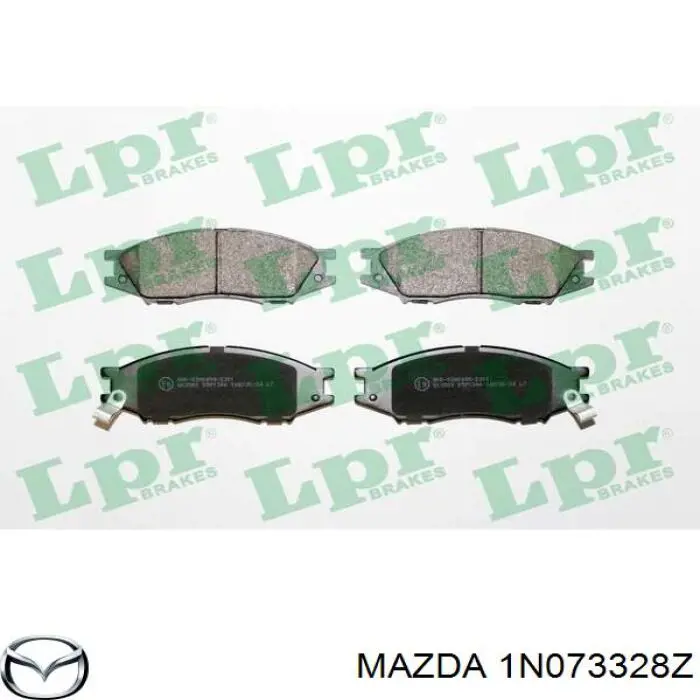 Колодки гальмівні передні, дискові 1N073328Z Mazda