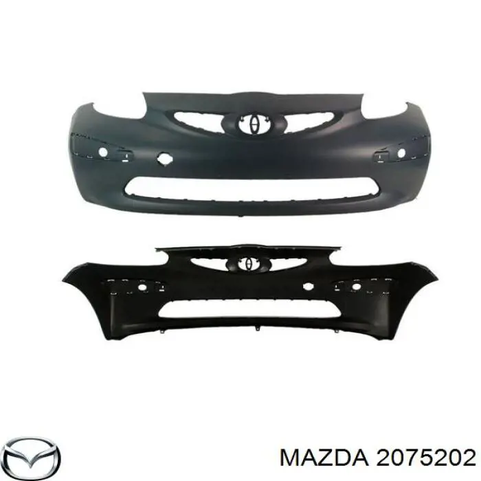Бампер передній в зборі на Mazda 626 IV GE
