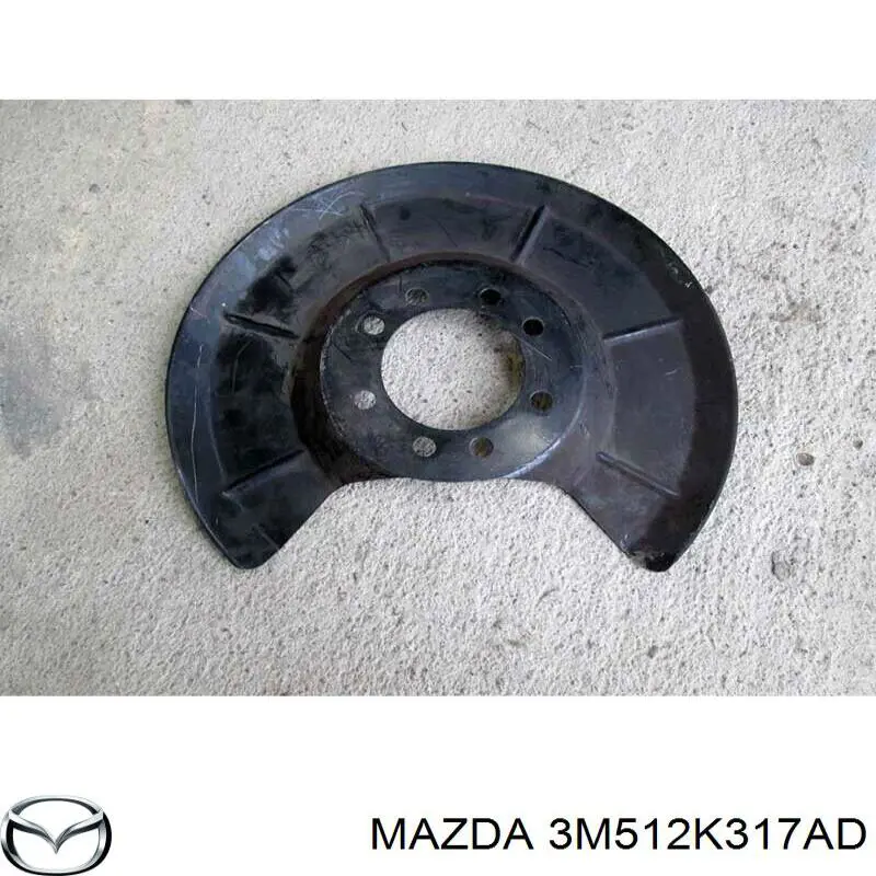 Купити 3M512K317AD Mazda Захисний кожух гальмівного диска, заднього