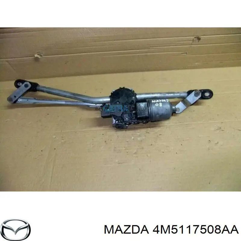 Двигун склоочисника лобового скла (трапеції) 4M5117508AA Mazda