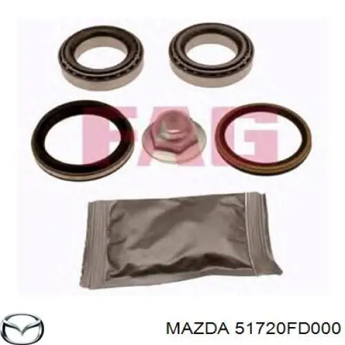 Купити 51720FD000 Mazda Підшипник ступиці передньої