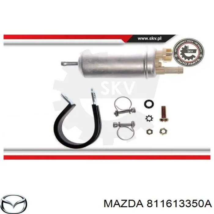 Паливний насос електричний, занурювальний Mazda 811613350A ціна, від 34.48 USD