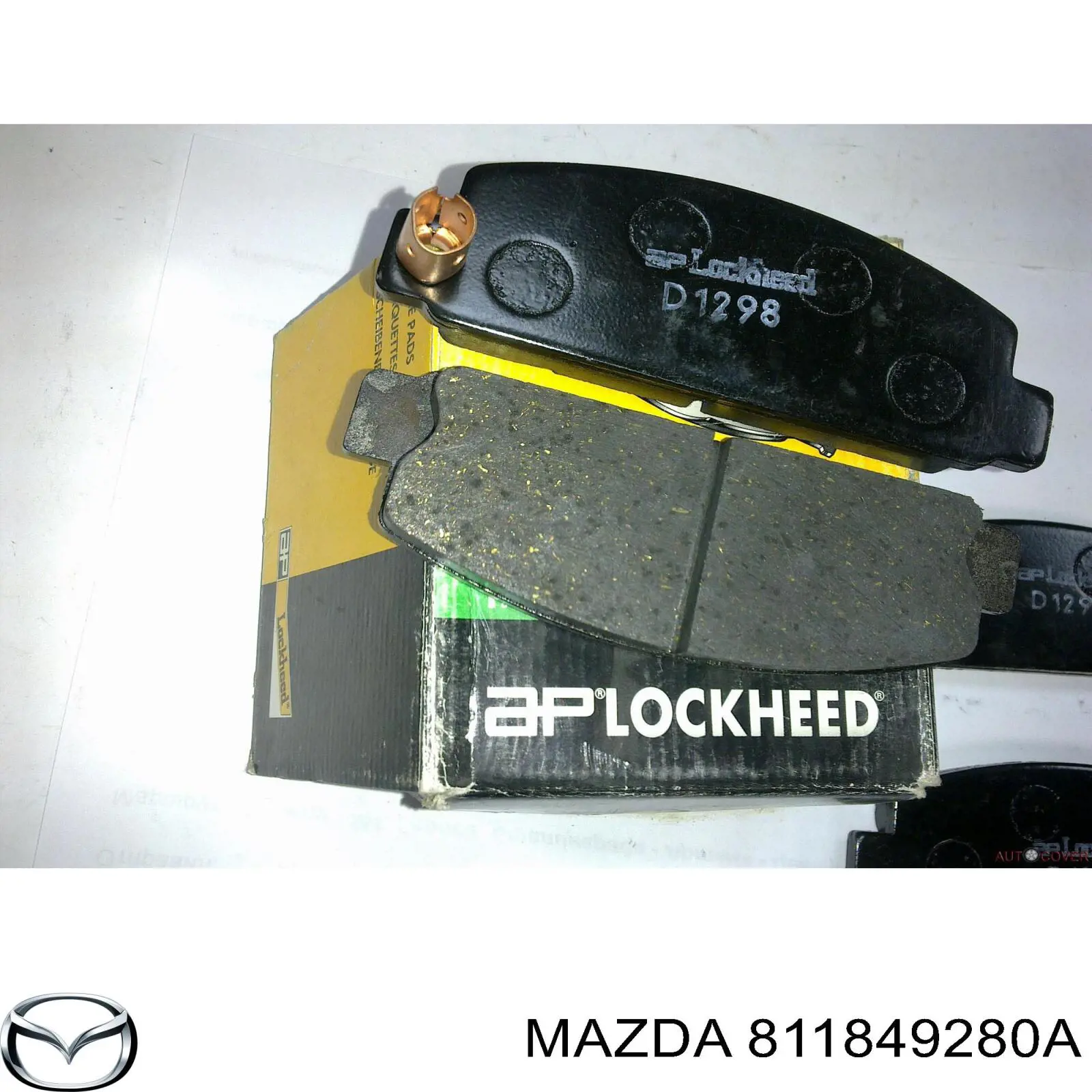 Колодки гальмівні передні, дискові 811849280A Mazda