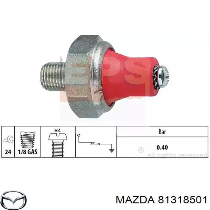 Манометри (показник тиску масла) Mazda 81318501 ціна, від 3.49 USD