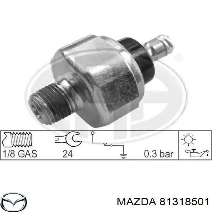 Купити 81318501 Mazda Датчик тиску масла