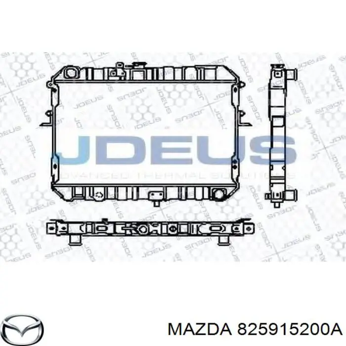 Радіатор 825915200A Mazda