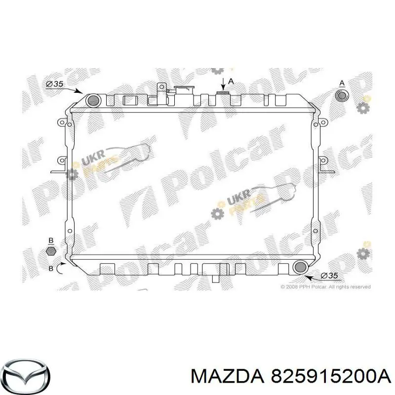 825915200A Mazda Радіатор охолодження двигуна