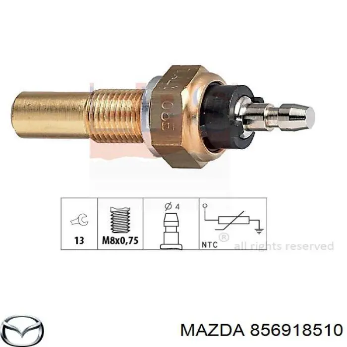 Термодатчик охолоджуючої рідини Mazda 856918510 ціна, від 5.79 USD