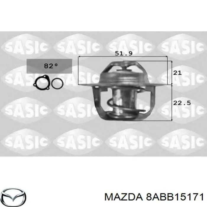 Автомобільний термостат Mazda 8ABB15171 ціна, від 7.68 USD