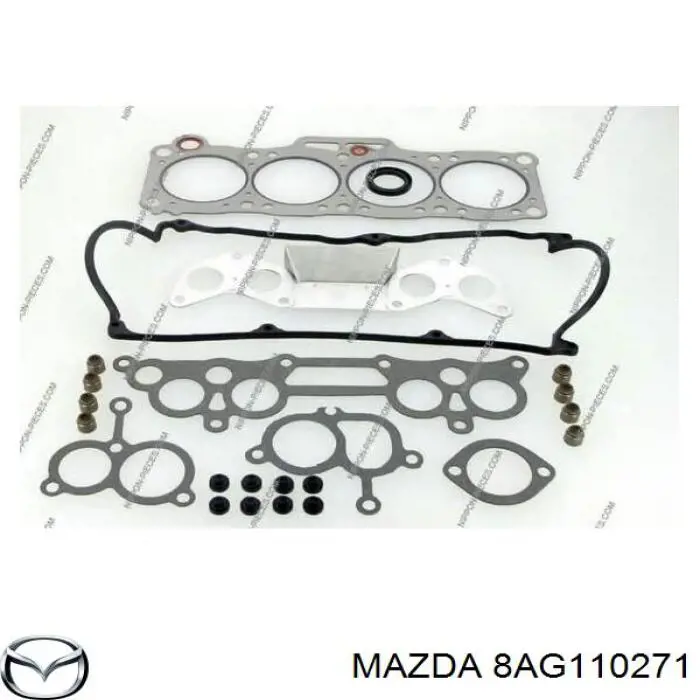 F80199101B Mazda комплект прокладок двигуна, повний