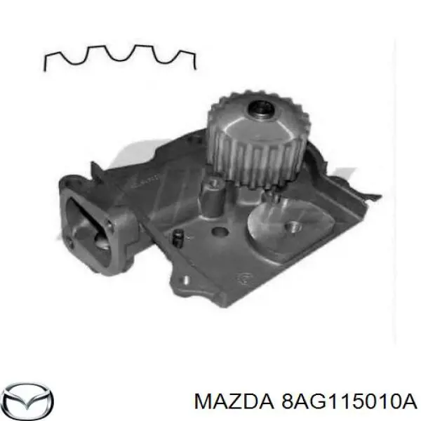 8AG115010A Mazda помпа водяна, (насос охолодження)
