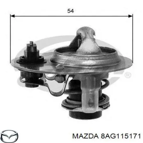 Автомобільний термостат Mazda 8AG115171 ціна, від 11.66 USD