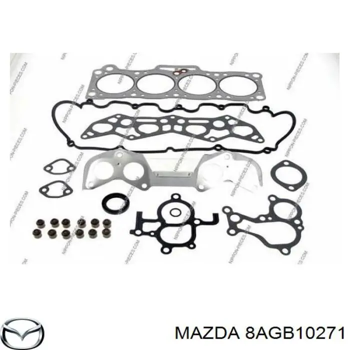 8AGB10271 Mazda комплект прокладок двигуна, повний