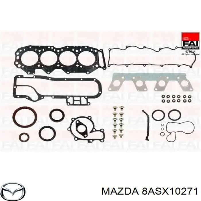 Комплект прокладок двигуна, повний Mazda MPV 1 (LV) (Мазда Мпв)