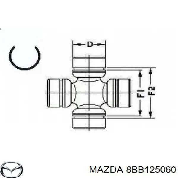  Хрестовина карданного валу Mazda 323 