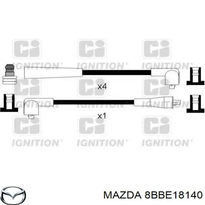 Дроти запалювання Mazda 8BBE18140 ціна, від 13.84 USD