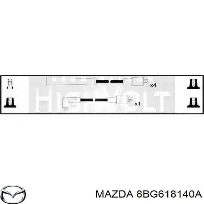 Купити 8BH818140A Mazda Провід високовольтні, комплект