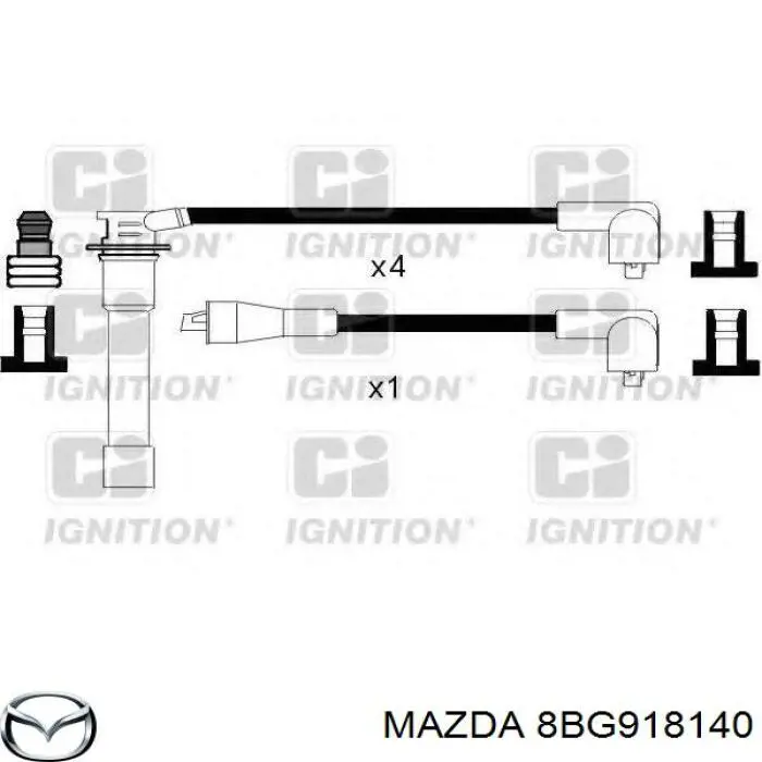 8BG918140 Mazda Проводи високовольтні