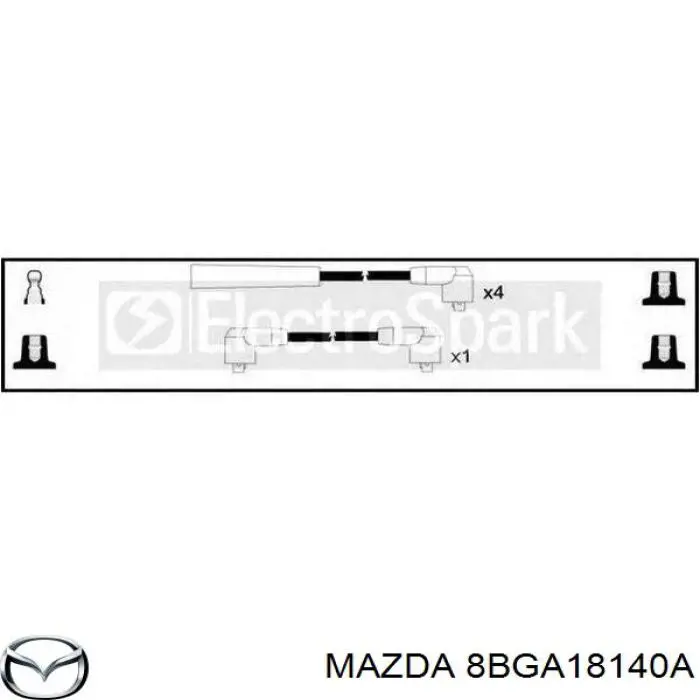 Дроти запалювання Mazda 8BGA18140A ціна, від 18.36 USD