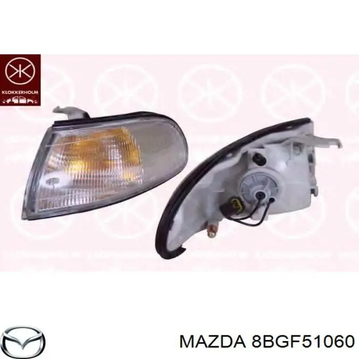 Вказівник повороту правий Mazda 626 4 (GE) (Мазда 626)