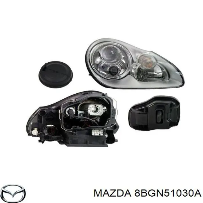 Основна фара - вставка Mazda 8BGK51030 ціна, від 46.75 USD
