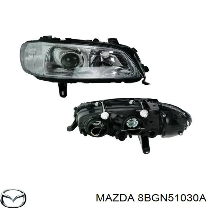 Купити 8BGK51030 Mazda Права блок фара