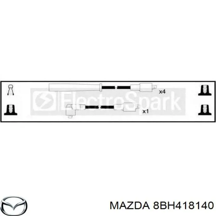 Високовольтні дроти 8BH418140 Mazda