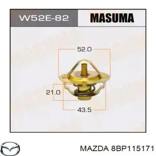 8BP115171 Mazda термостат