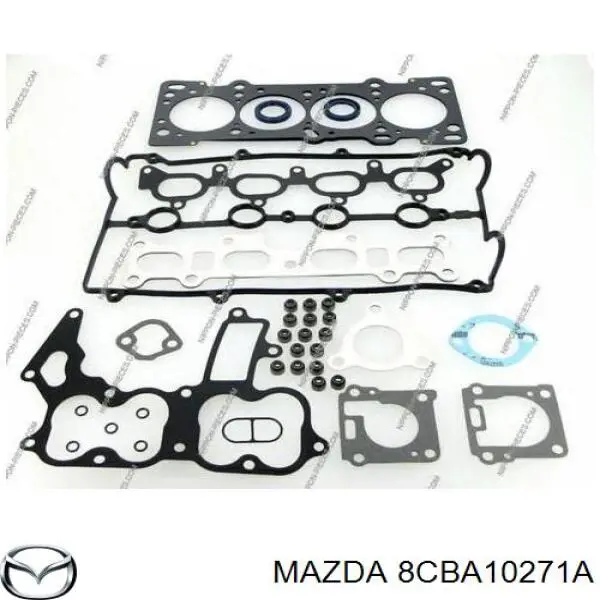 8FBA10271A Mazda комплект прокладок двигуна, повний