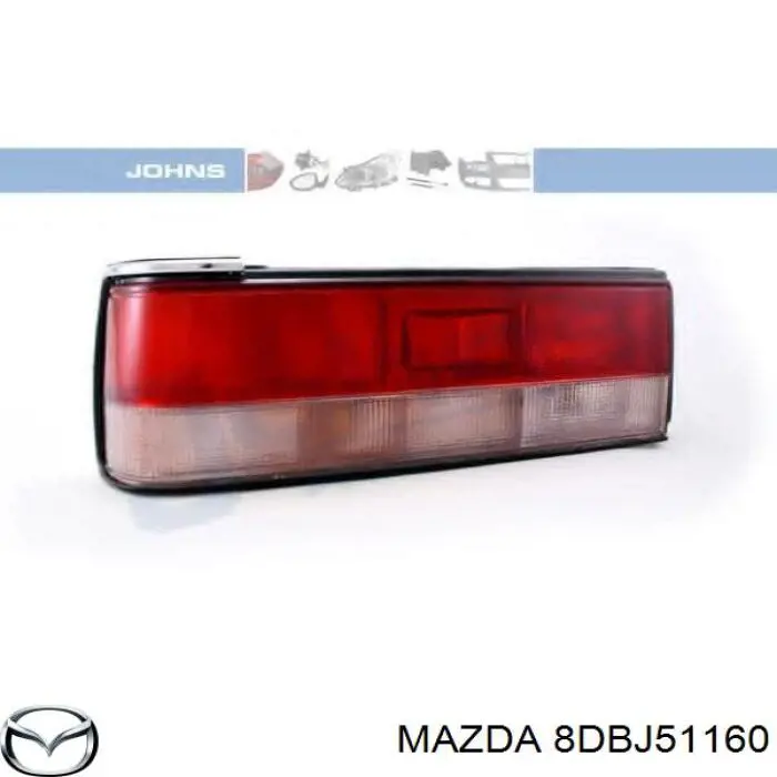 Задня ліва фара на Mazda 323 III BF