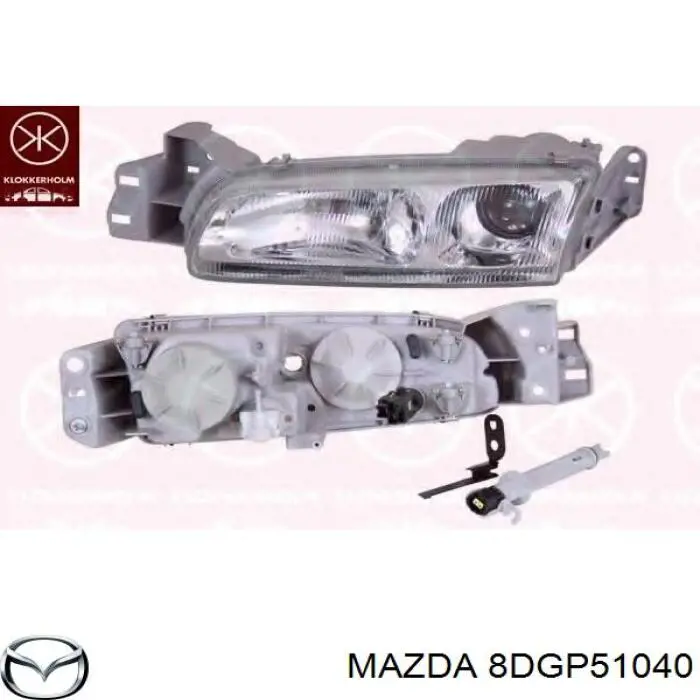 Фара Mazda 626 IV седан (GE) (1992 - 1997) ціна, від 53.19 USD