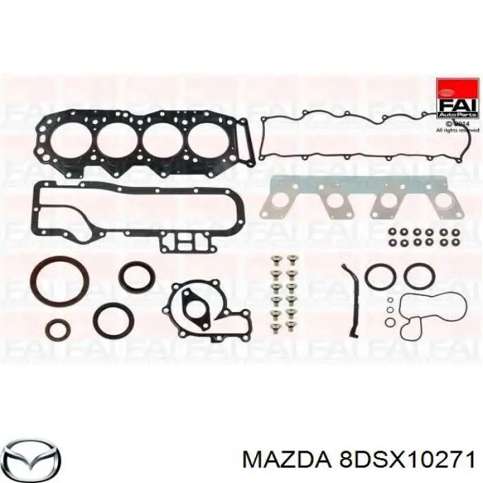 8DSX10271 Mazda Комплект прокладок двигуна, верхній