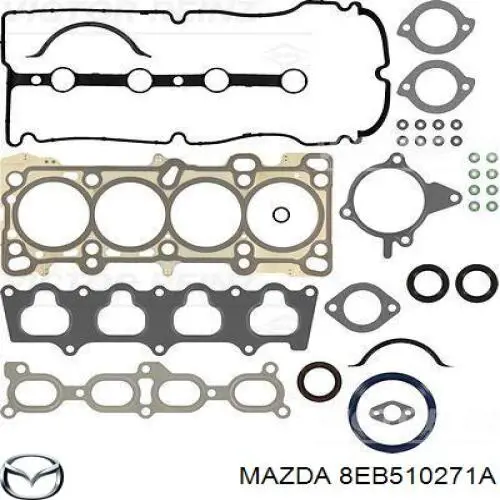 8HBC10271 Mazda комплект прокладок двигуна, повний